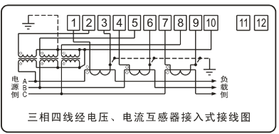 DTSY341-MD3經電壓、電流互感器接入式接線圖