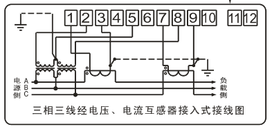 DSSY331-MD3經電壓、電流互感器接入式接線圖
